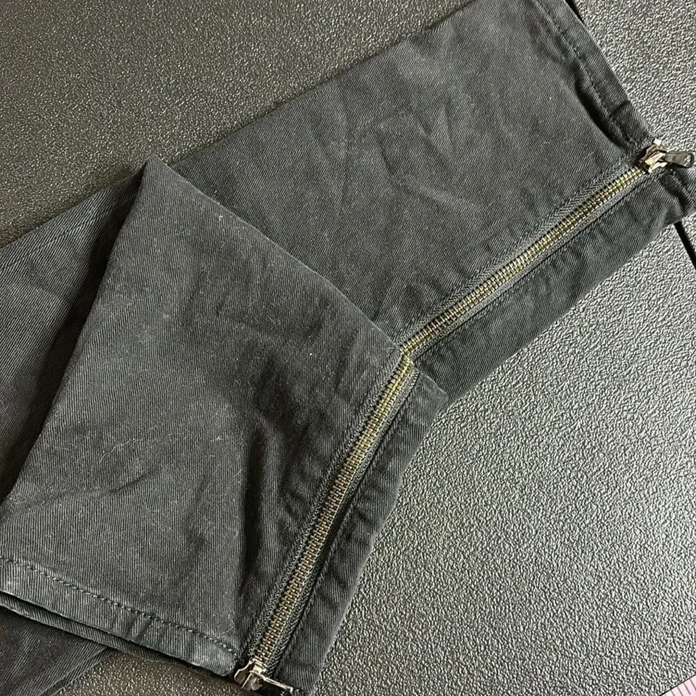 Tory Burch Skinny Black Stretch Side Zipper Jeans 27 Denim Luxury Casual‌‌‌‌‌‌